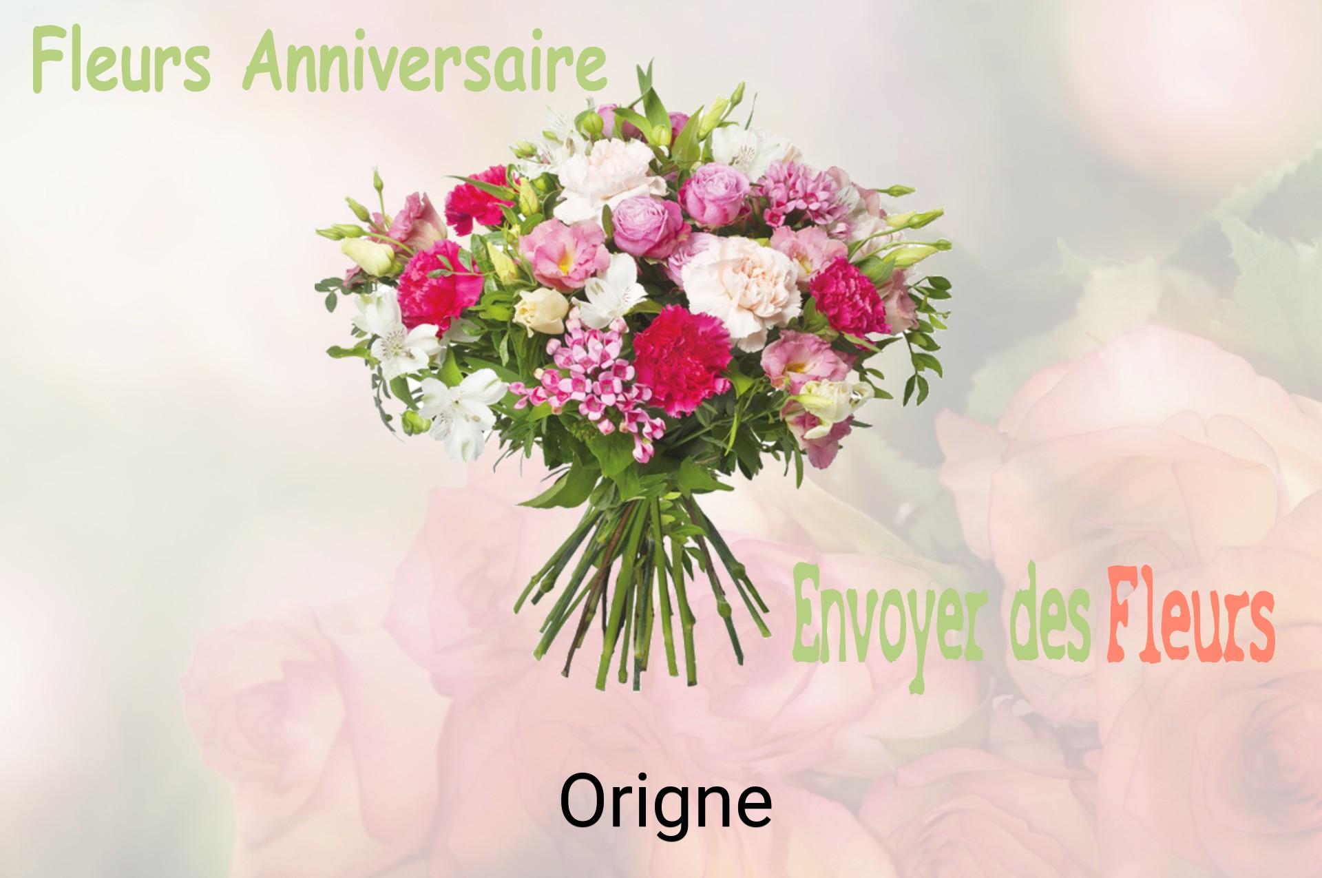Bouquet de fleurs d’anniversaire livré à Origne