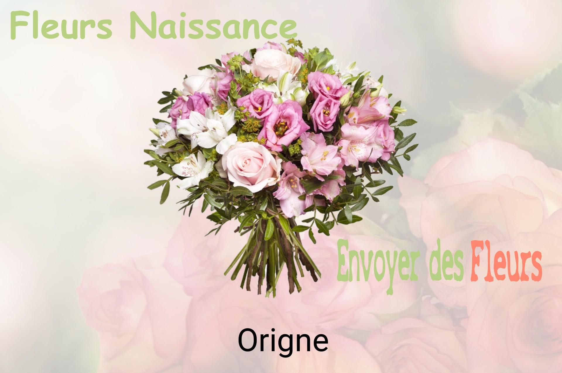 Bouquet de fleurs de naissance livré à Origne